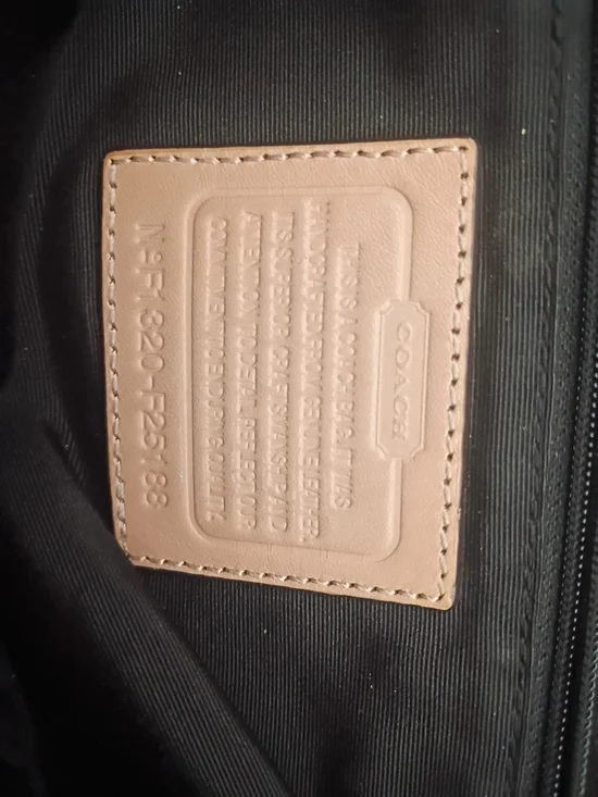 Coach Patent Leather Black Tote with Blush Trim - Picture 5 of 11